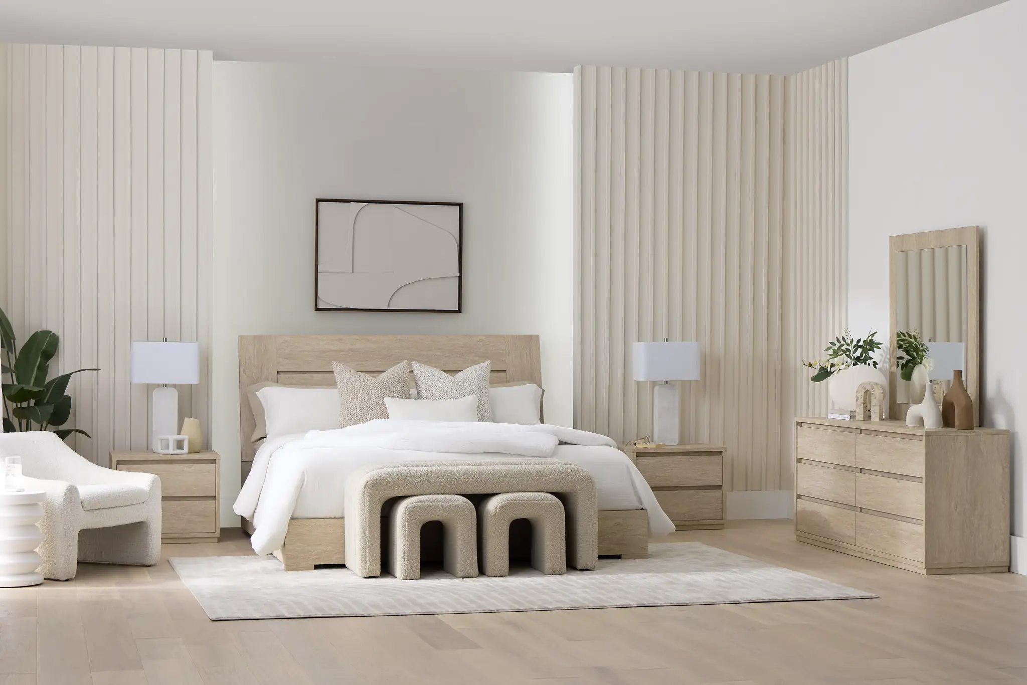 Malta Light Tone Panel Bed Malta Light Tone Panel Bed