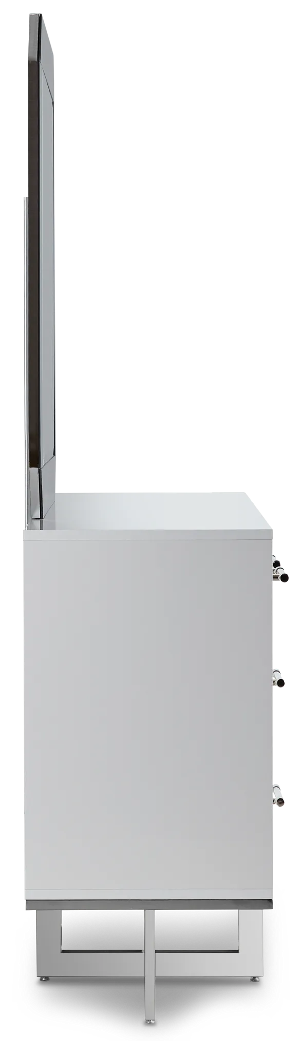 Cortina White Dresser & Mirror