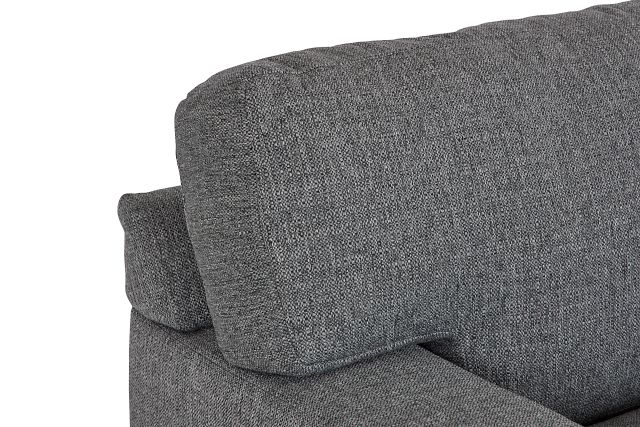 Veronica Dark Gray Down Large Right Chaise Sectional
