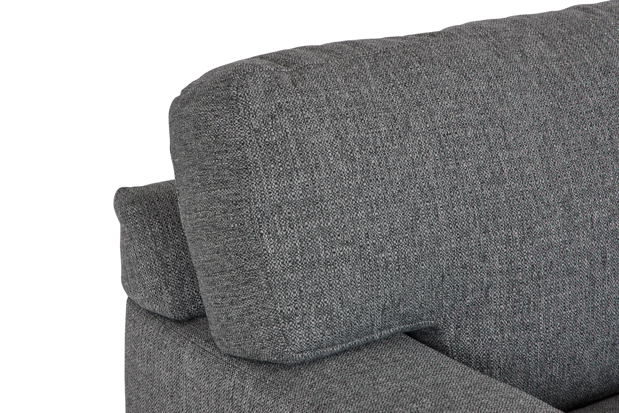 Veronica Dark Gray Down Large Right Chaise Sectional
