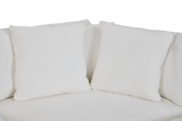 Delilah White Fabric Small Two-arm Sectional (7)