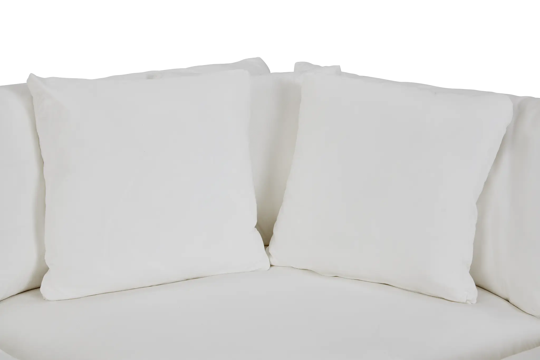 Delilah White Fabric Small Two-arm Sectional Delilah White Fabric Small Two-arm Sectional