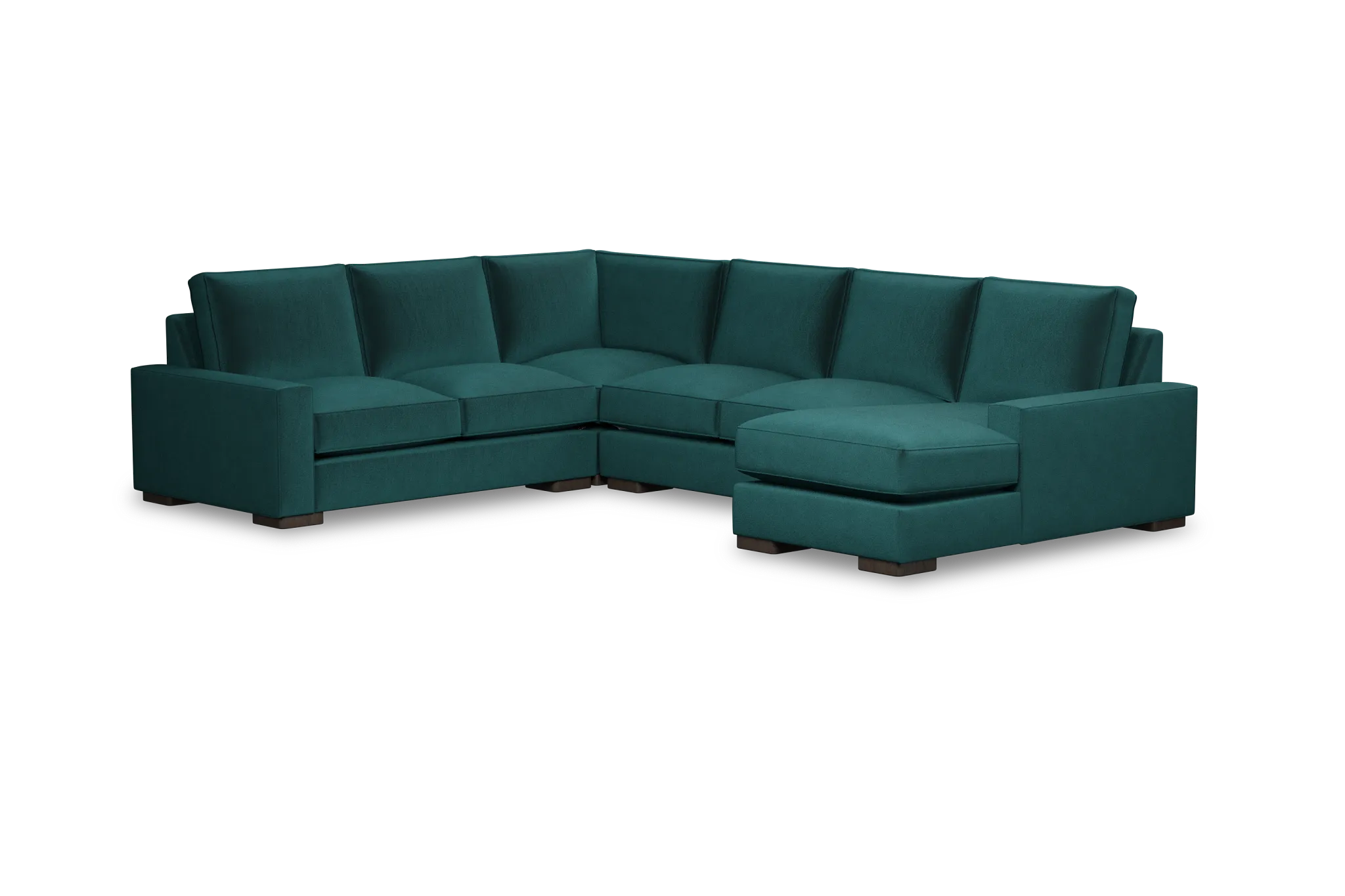 Edgewater Joya Teal Medium Right Chaise Sectional