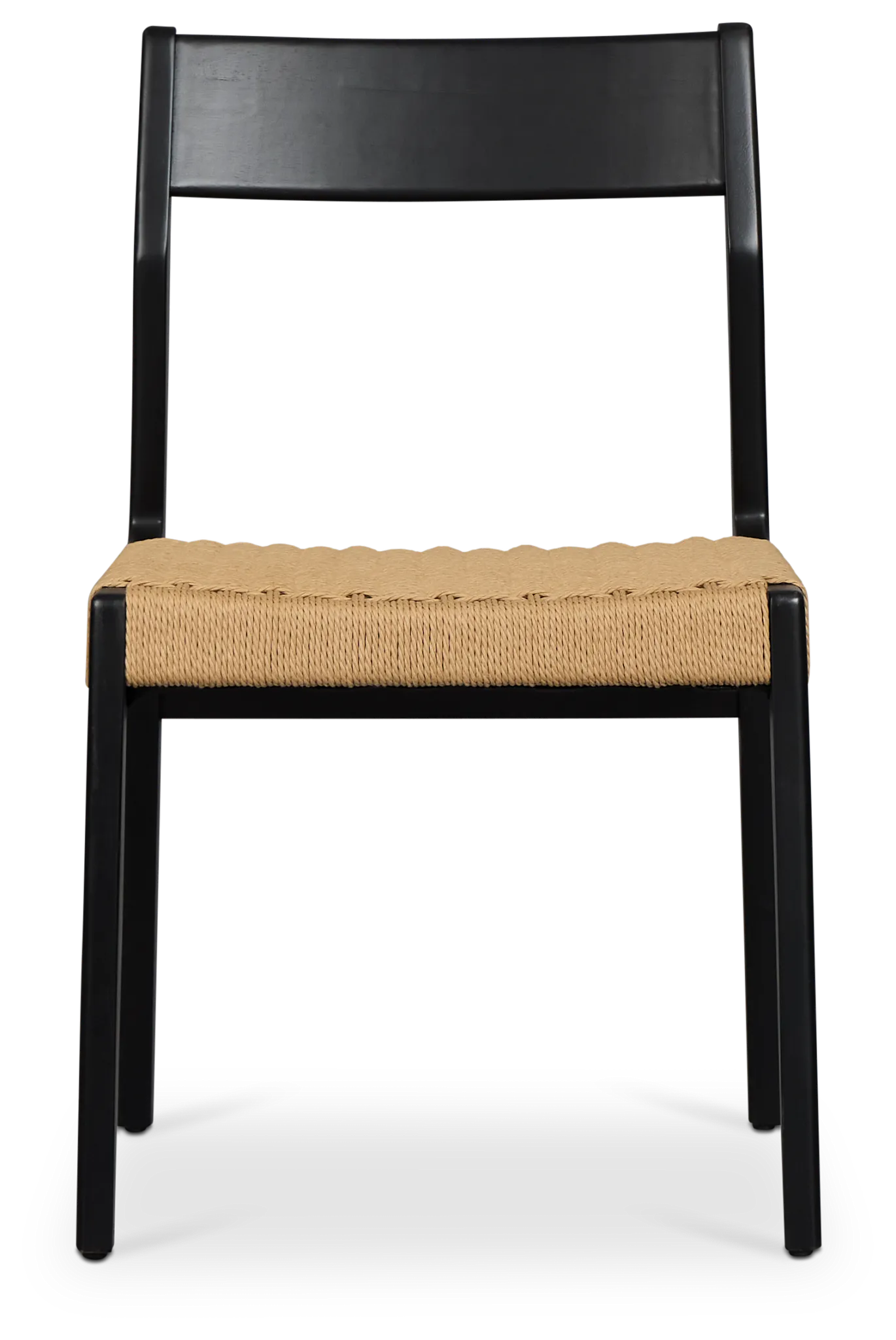 Santorini Black Woven Side Chair