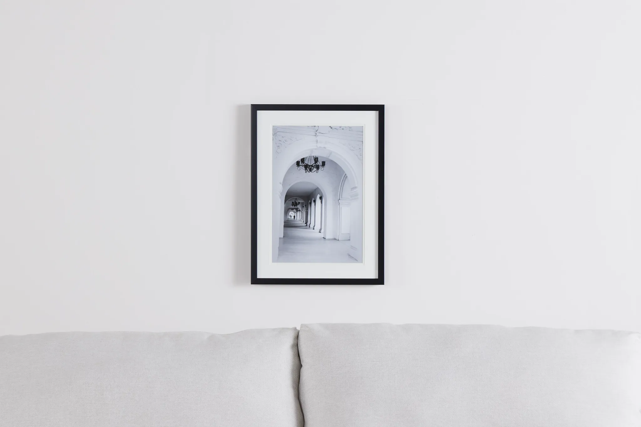Atrium Gray Framed Wall Art