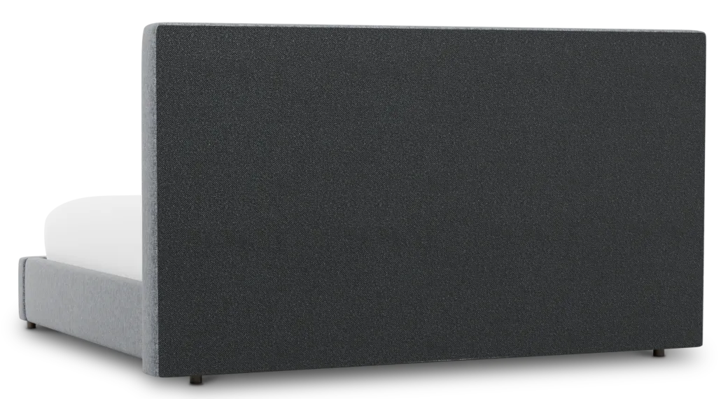 Gayton Elavation Gray 54" Upholstered Platform Bed