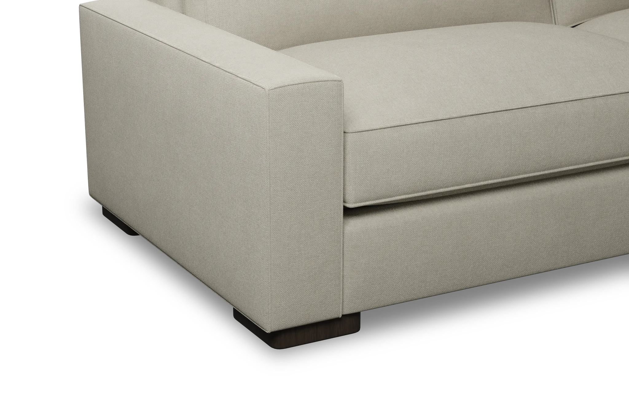 Edgewater Suave Beige 96" Sofa W/ 2 Cushions