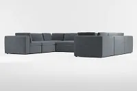Destin Joya Gray Velvet 8-piece Modular Sectional