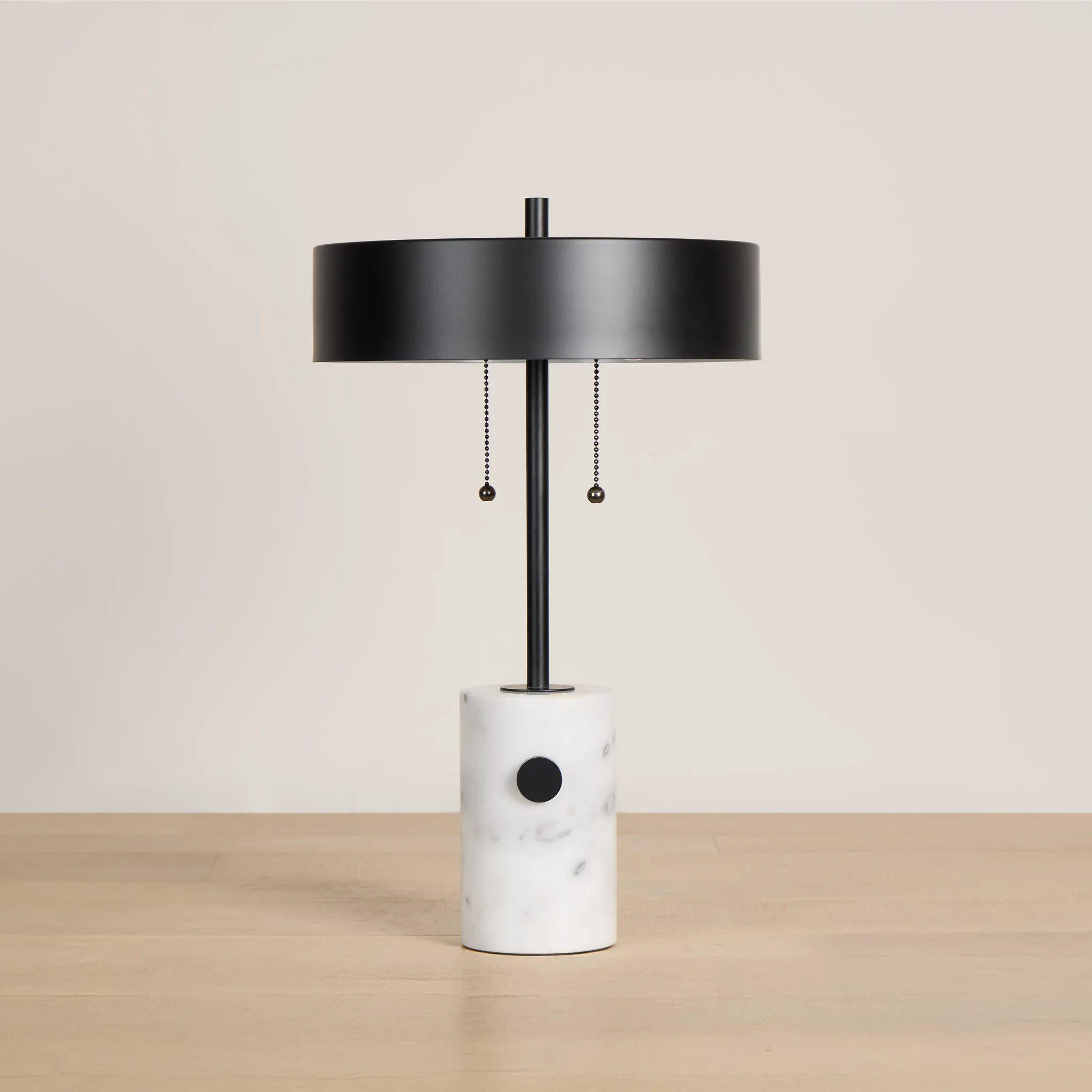 Ozzy Black Marble Table Lamp