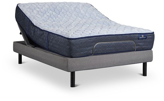 Serta Perfect Sleeper Blue Lagoon Nights Firm Motion Perfect 4 Adjustable Base Set