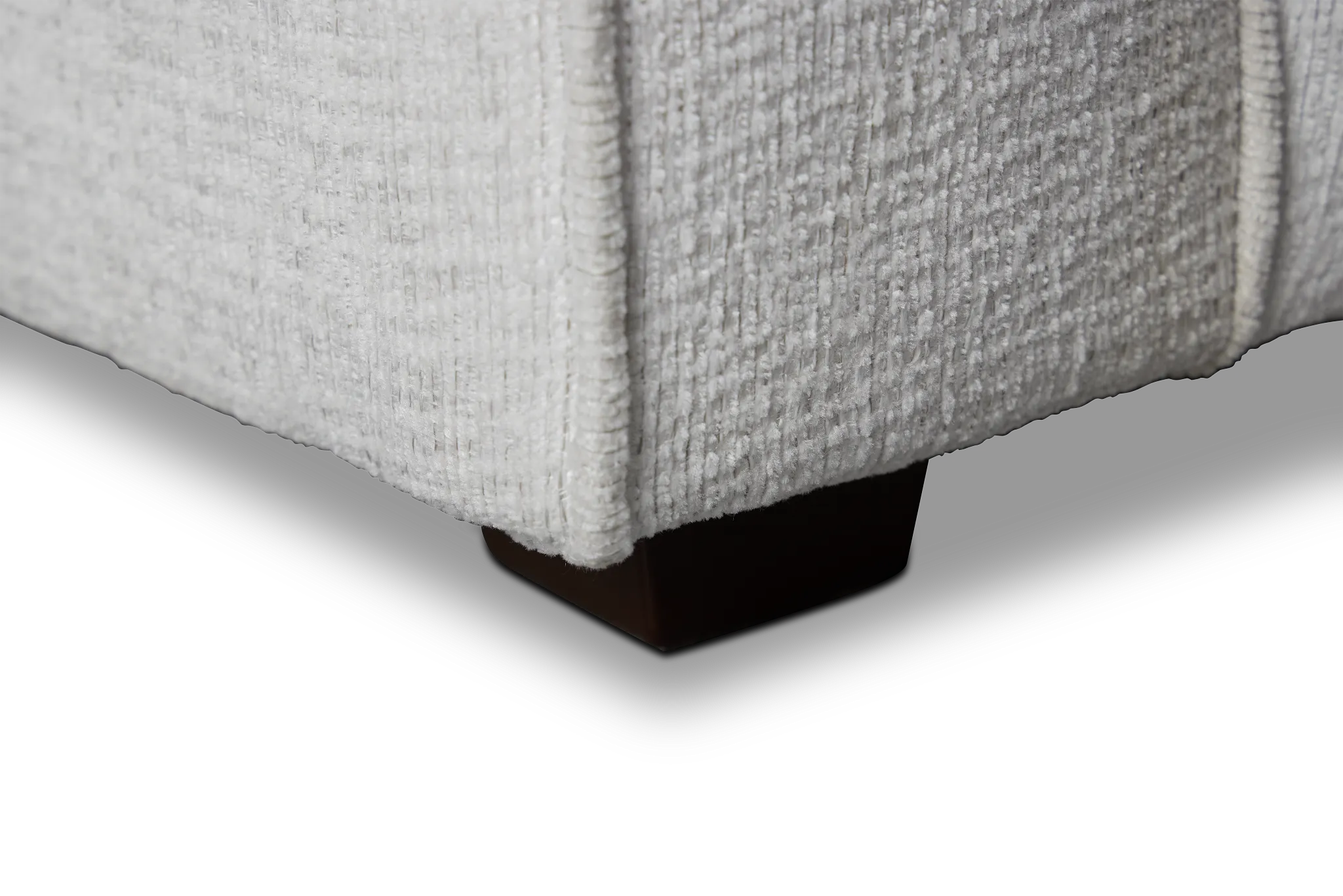 Avalon White Fabric Right Chaise Sectional