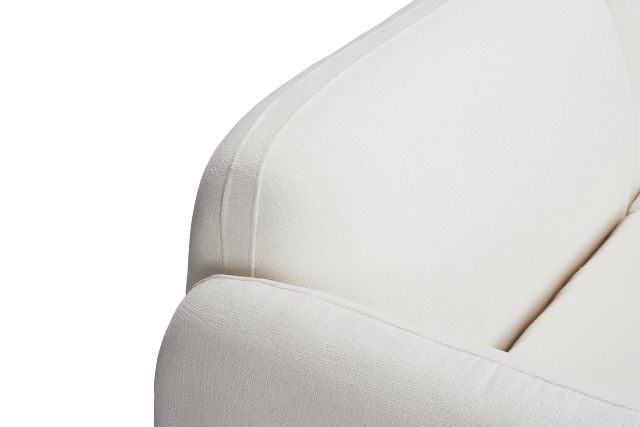 Halsey White Fabric 3-piece Modular Sofa