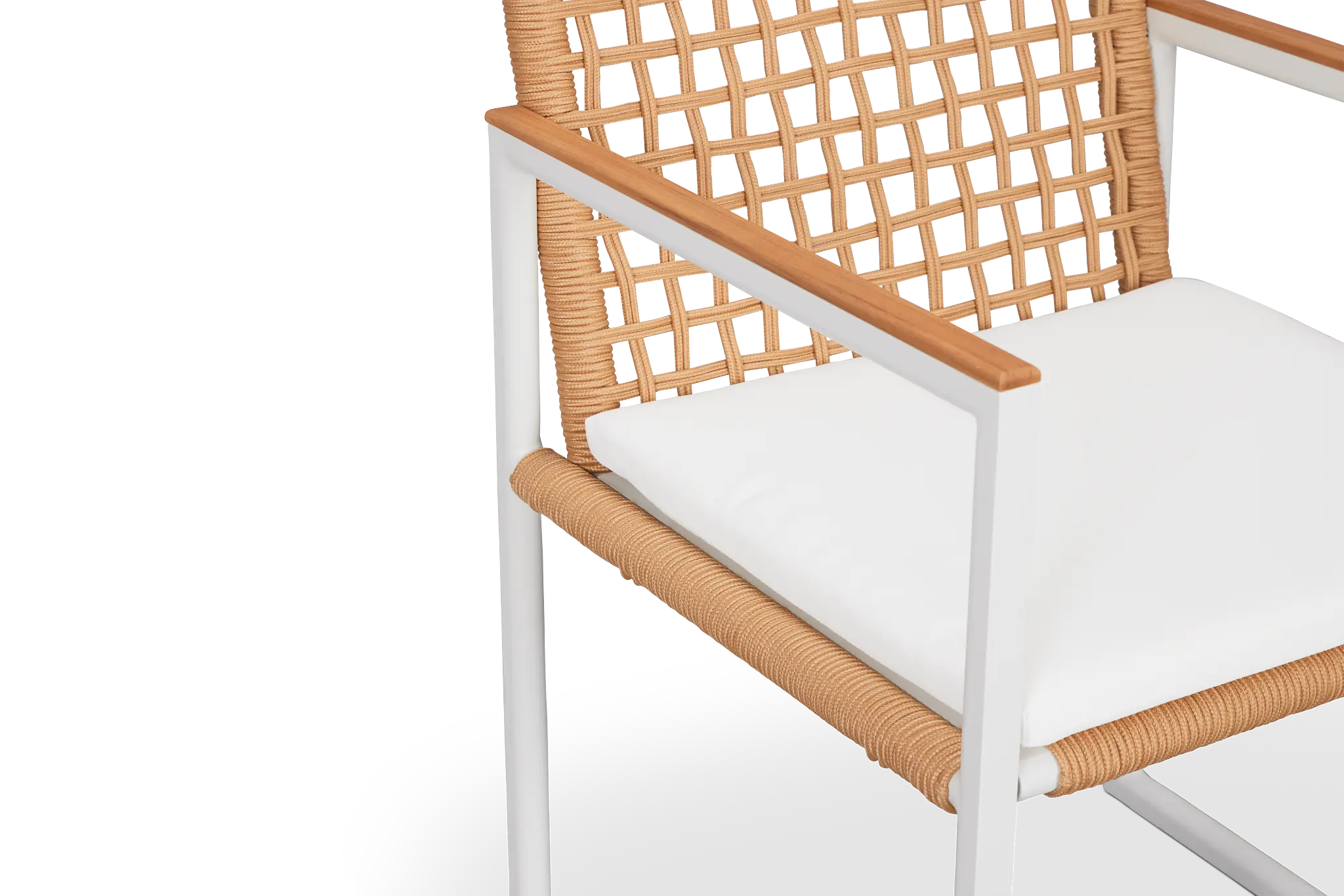 Sunrise White Teak Arm Chair Sunrise White Teak Arm Chair