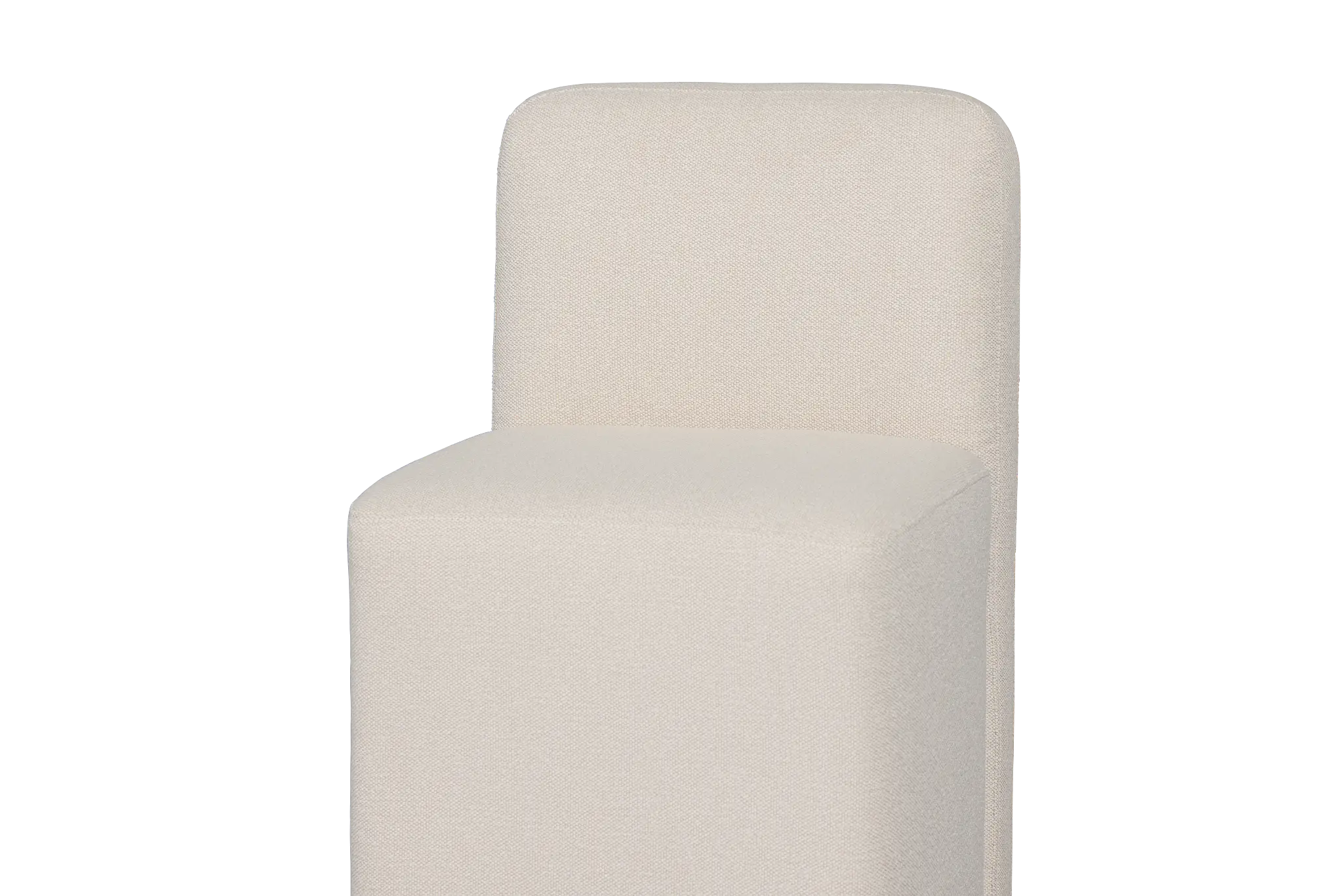 Rex Light Beige Castored Upholstered Side Chair Rex Light Beige Castored Upholstered Side Chair
