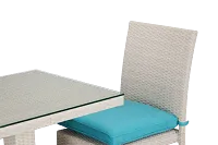 Bahia Dark Teal 27" Square Table & 2 Chairs