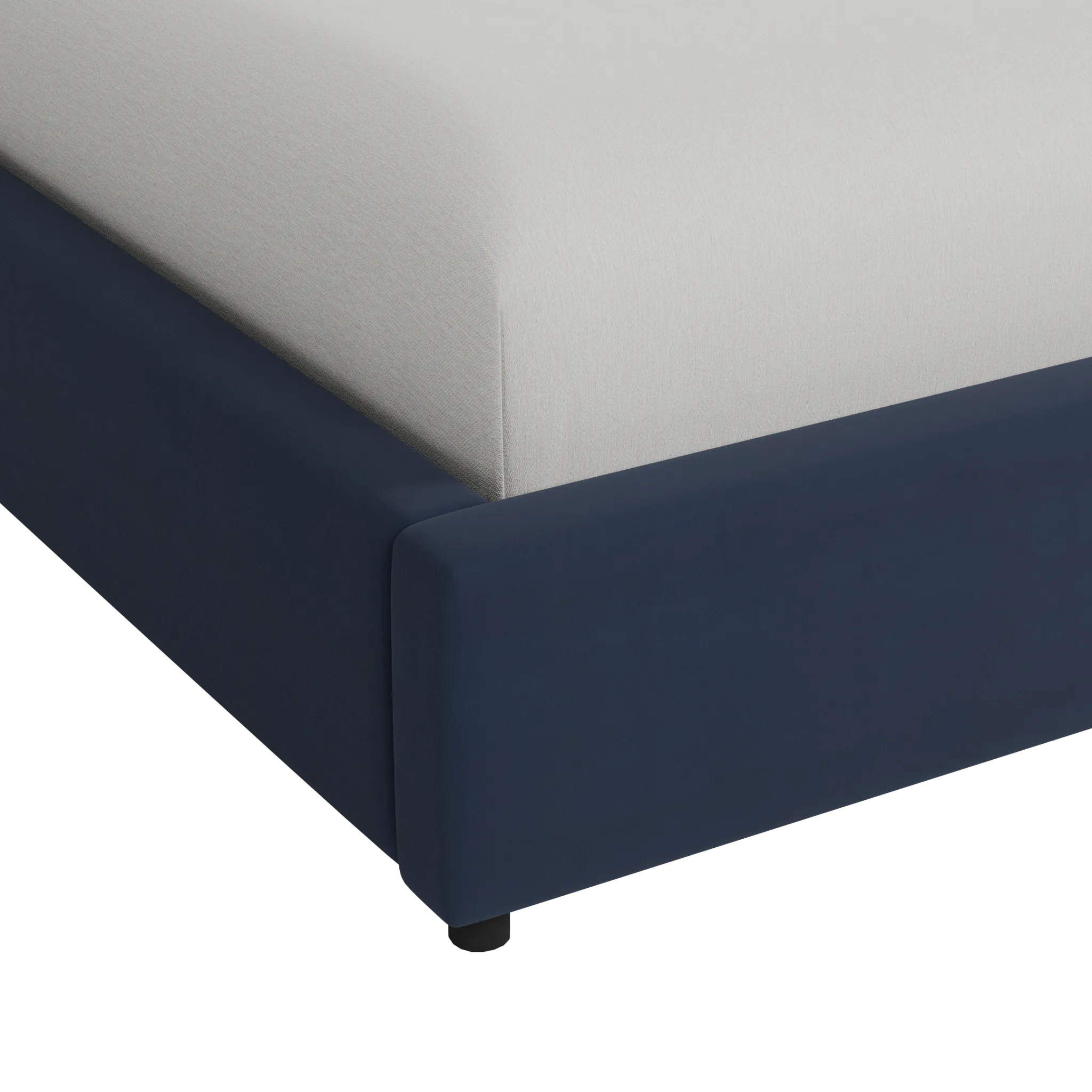 Grayton Joya Dark Blue 54" Upholstered Platform Bed