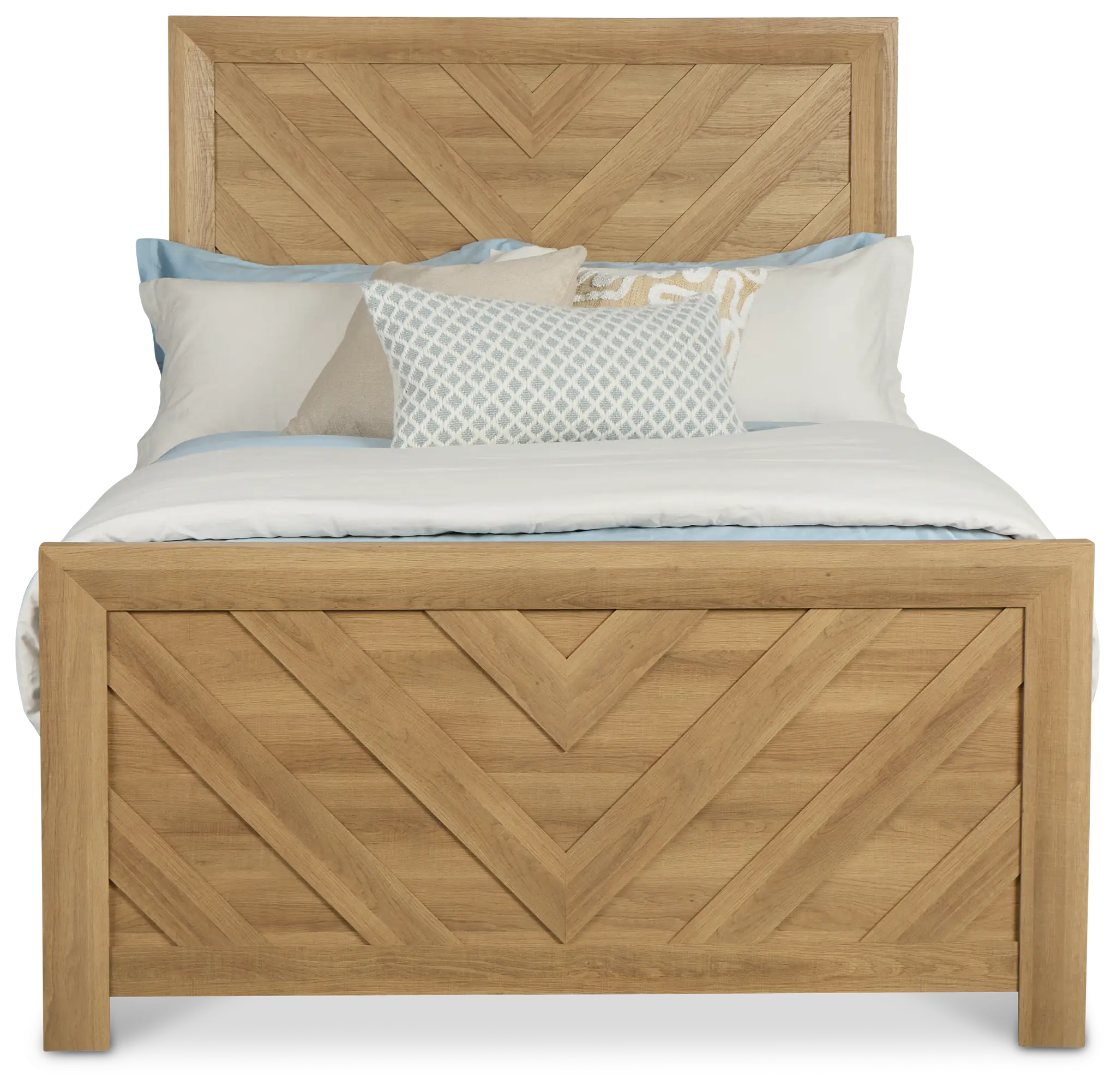 Delray Light Tone Panel Bed Delray Light Tone Panel Bed