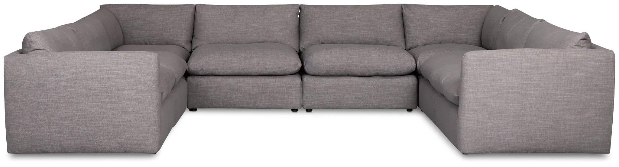 Serena Gray Fabric 8-piece Modular Sectional