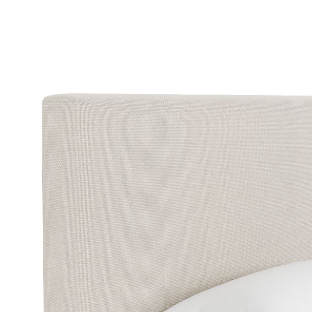 Grayton Suave Beige 54" Upholstered Platform Bed