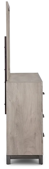 Evanston Gray Dresser & Mirror