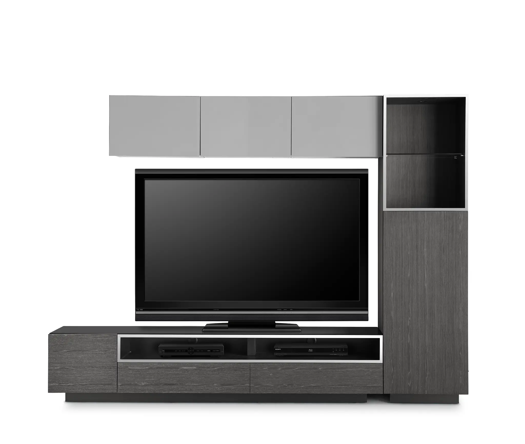 Vancouver 108" Dark Gray Gray 5-piece Right Modular Wall Vancouver 108" Dark Gray Gray 5-piece Right Modular Wall