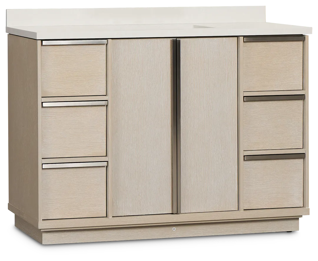 Capraia Light Tone 48" Single Bathroom Vanity