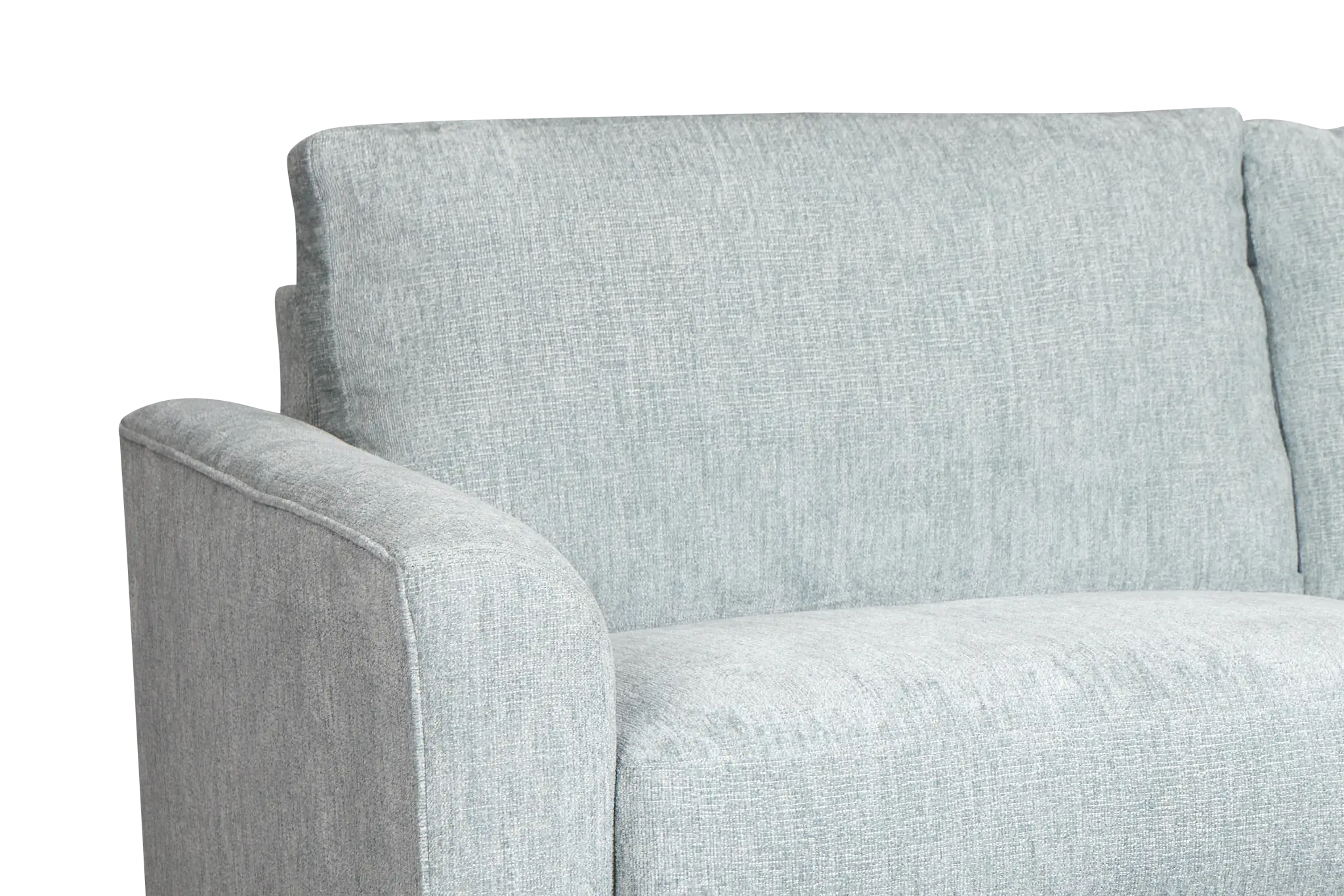 Shore Light Blue Fabric Memory Foam Sleeper Shore Light Blue Fabric Memory Foam Sleeper