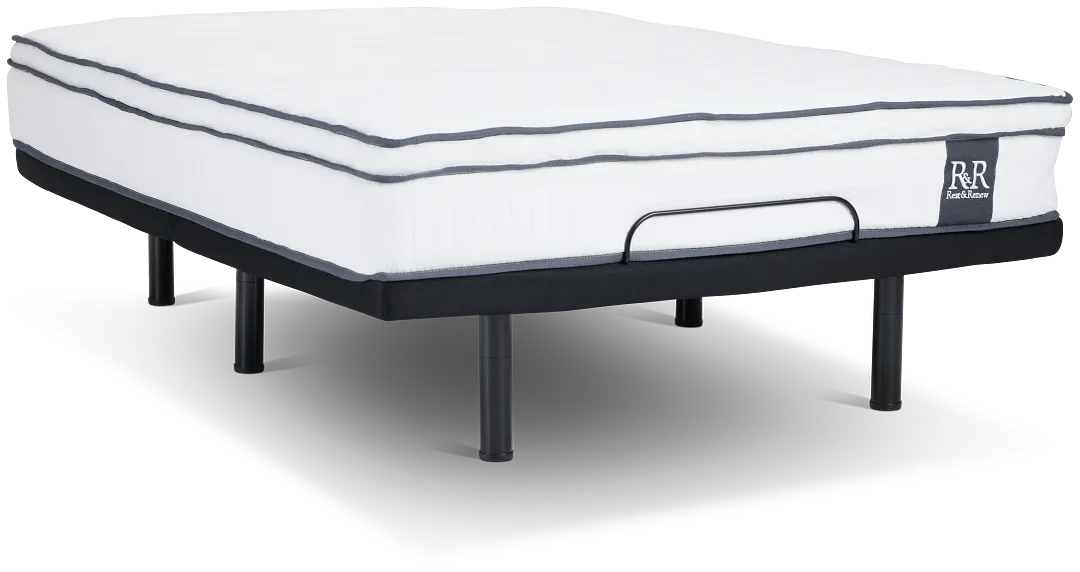 Rest & Renew By Zinus 10" Hybrid Elite Adjustable Mattress Set
