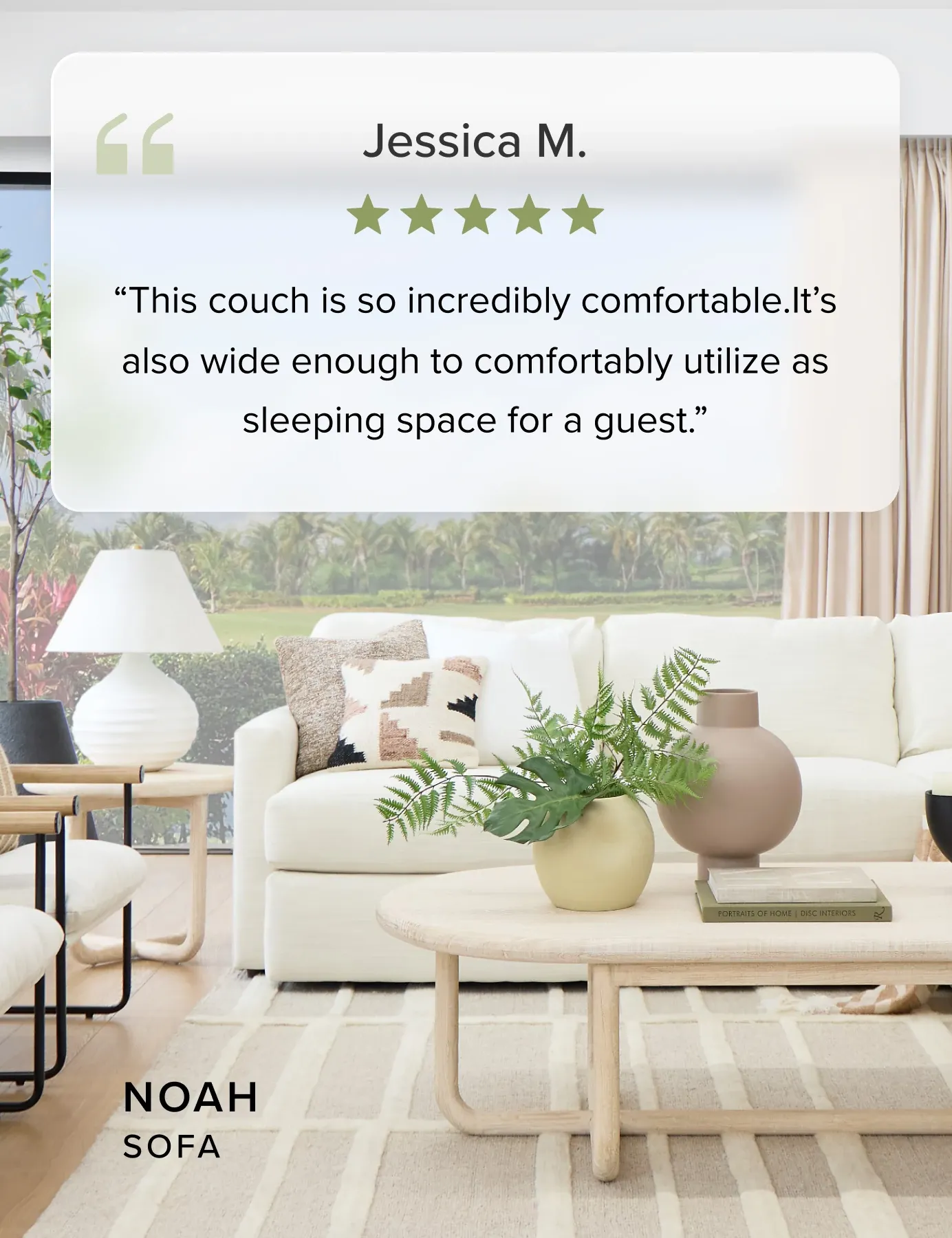 Noah Sofa. This Couch Is Incredibly Comfortable. Review From Jessica M. Shop Now.