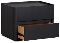 Nomad Black 2-drawer Nightstand