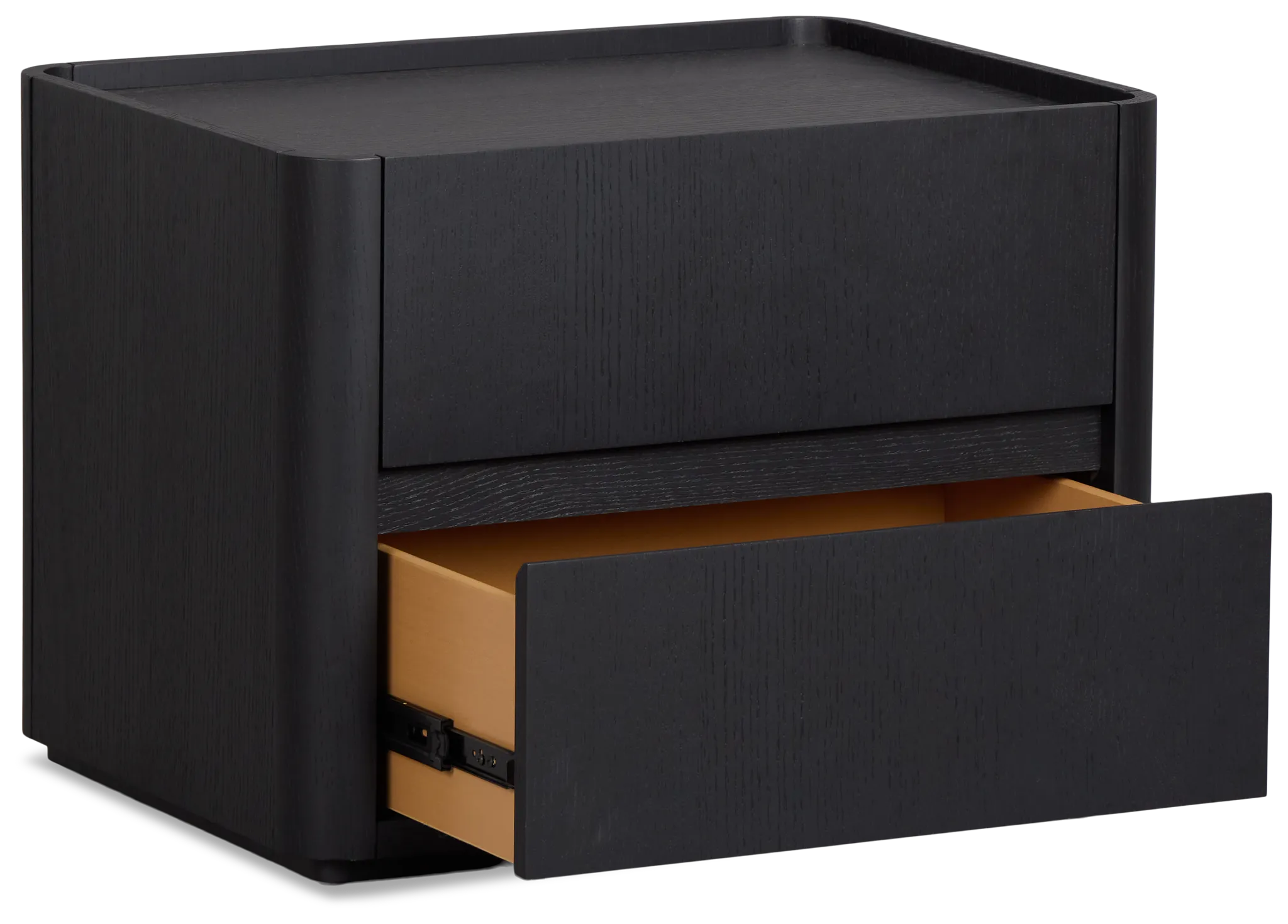 Nomad Black 2-drawer Nightstand