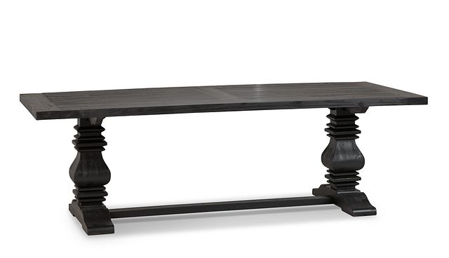 Hadlow Black 95" Rectangular Table & 4 Upholstered Chairs (2)
