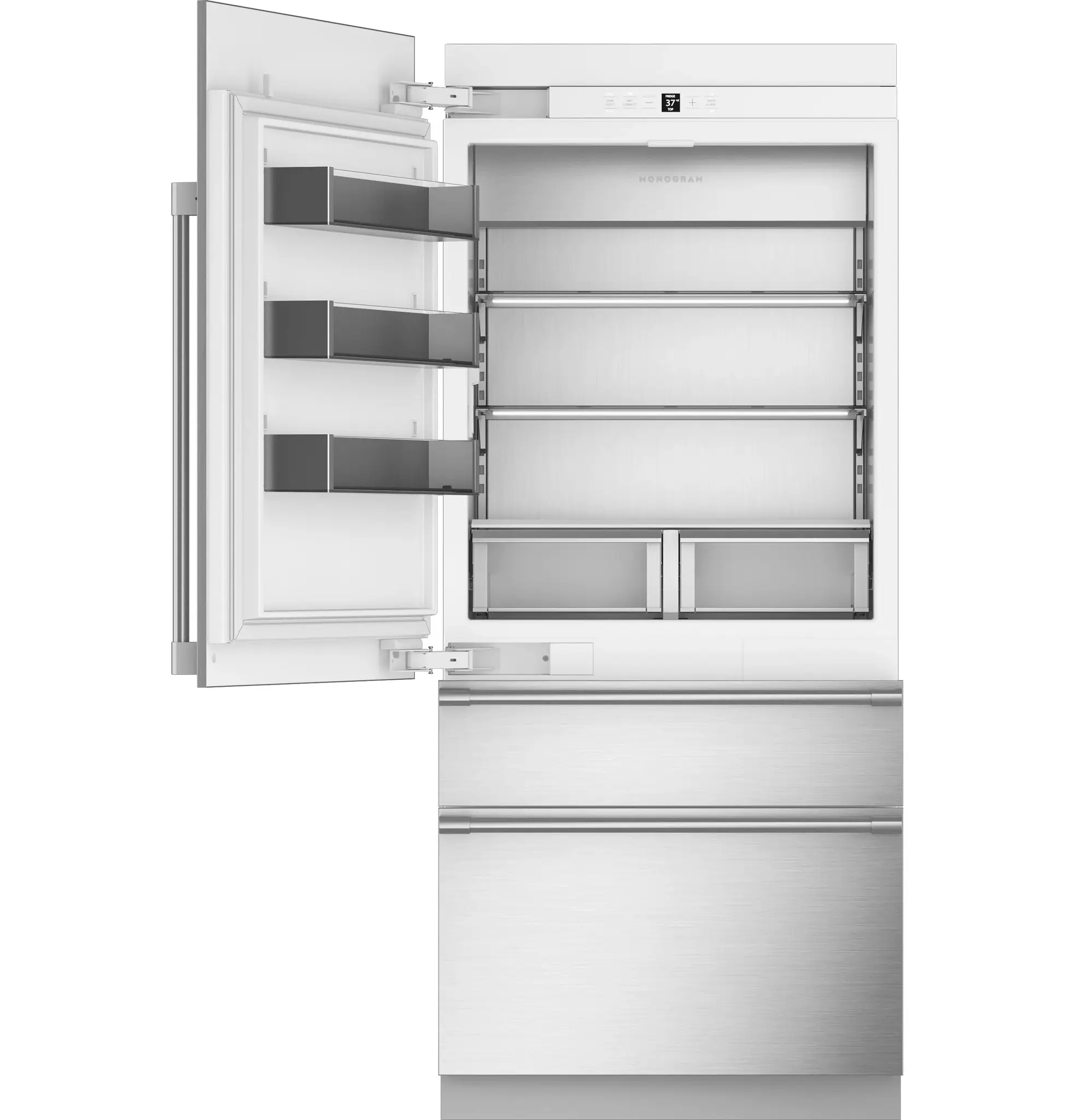 Monogram 363 Series Panel Ready Bottom Freezer Refrigerator Monogram 363 Series Panel Ready Bottom Freezer Refrigerator