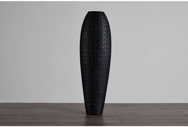 Zahara Black Tall Vase