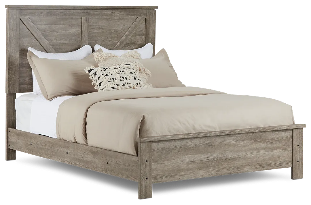Blueridge Light Tone Panel Bed