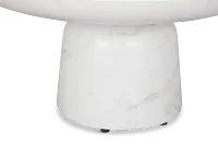 Merrick White Round Coffee Table