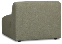 Baylor Green Fabric Armless Chair