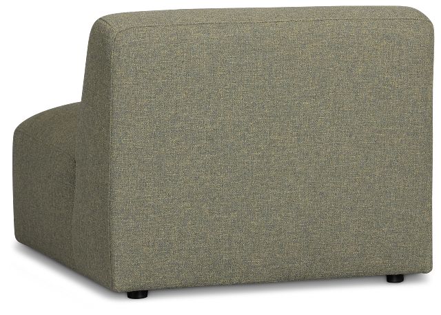 Baylor Green Fabric Armless Chair