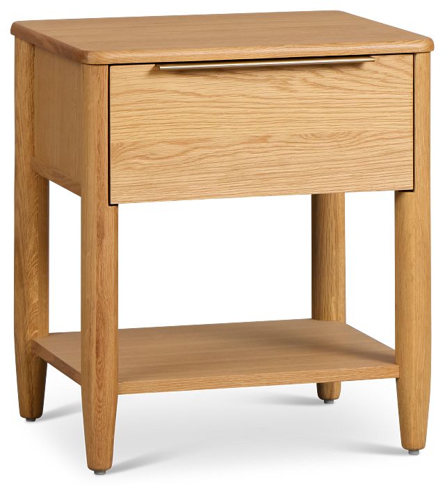 Stockton Light Tone Small Drawer Nightstand