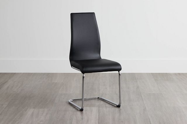 Lennox Black Upholstered Side Chair