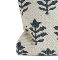 Jaime Blue Square Accent Pillow