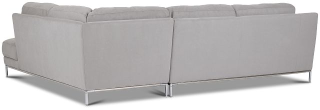 Wynn Light Gray Micro Right Chaise Sectional (5)