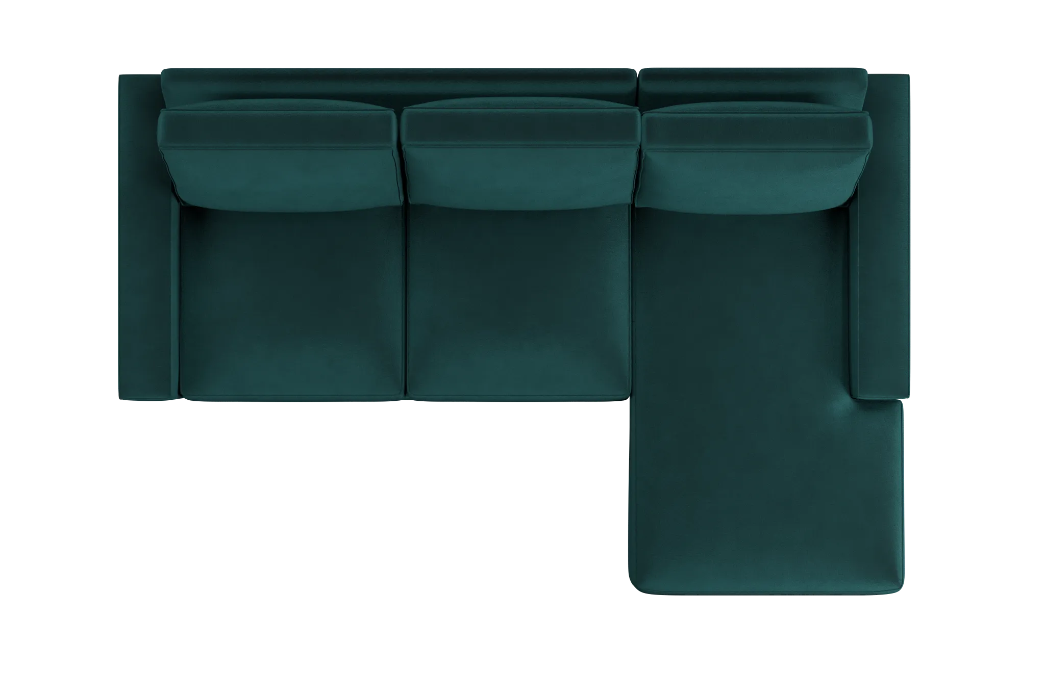 Edgewater Joya Teal Right Chaise Sectional