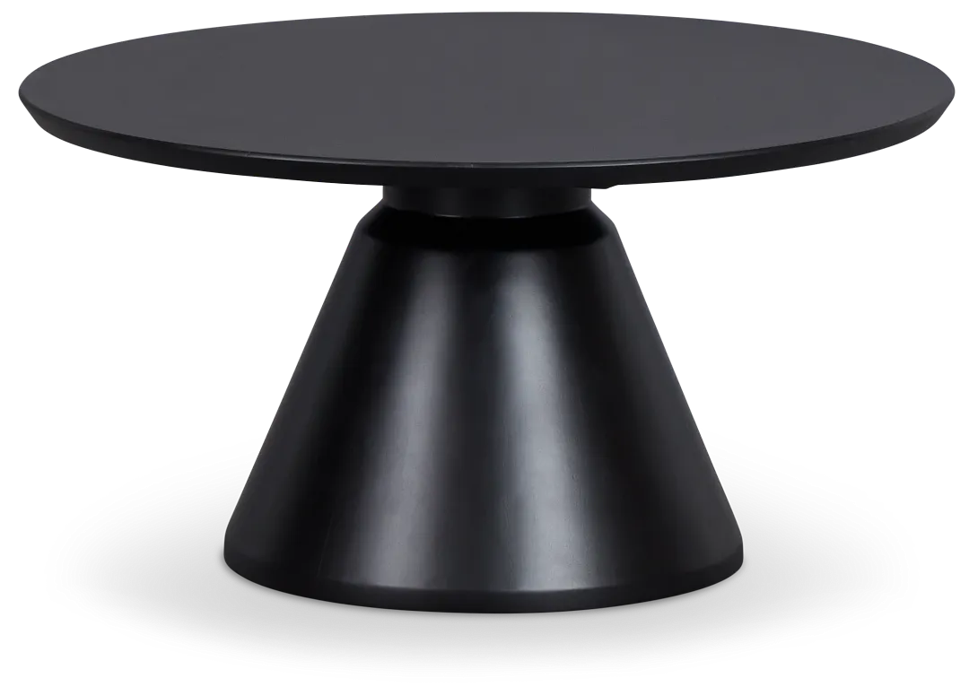 Keenan Black Wood Coffee Table