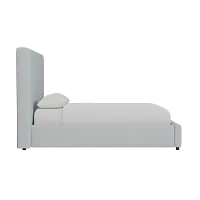 Grayton Natural Beauty Light Blue 54" Upholstered Platform Bed