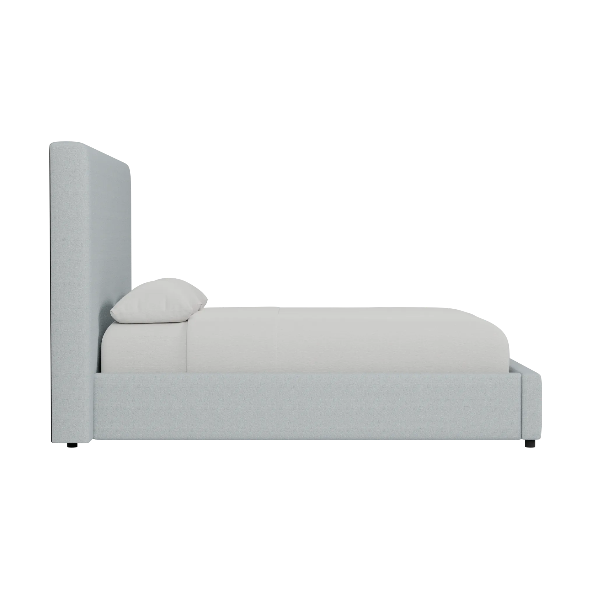 Grayton Natural Beauty Light Blue 54" Upholstered Platform Bed