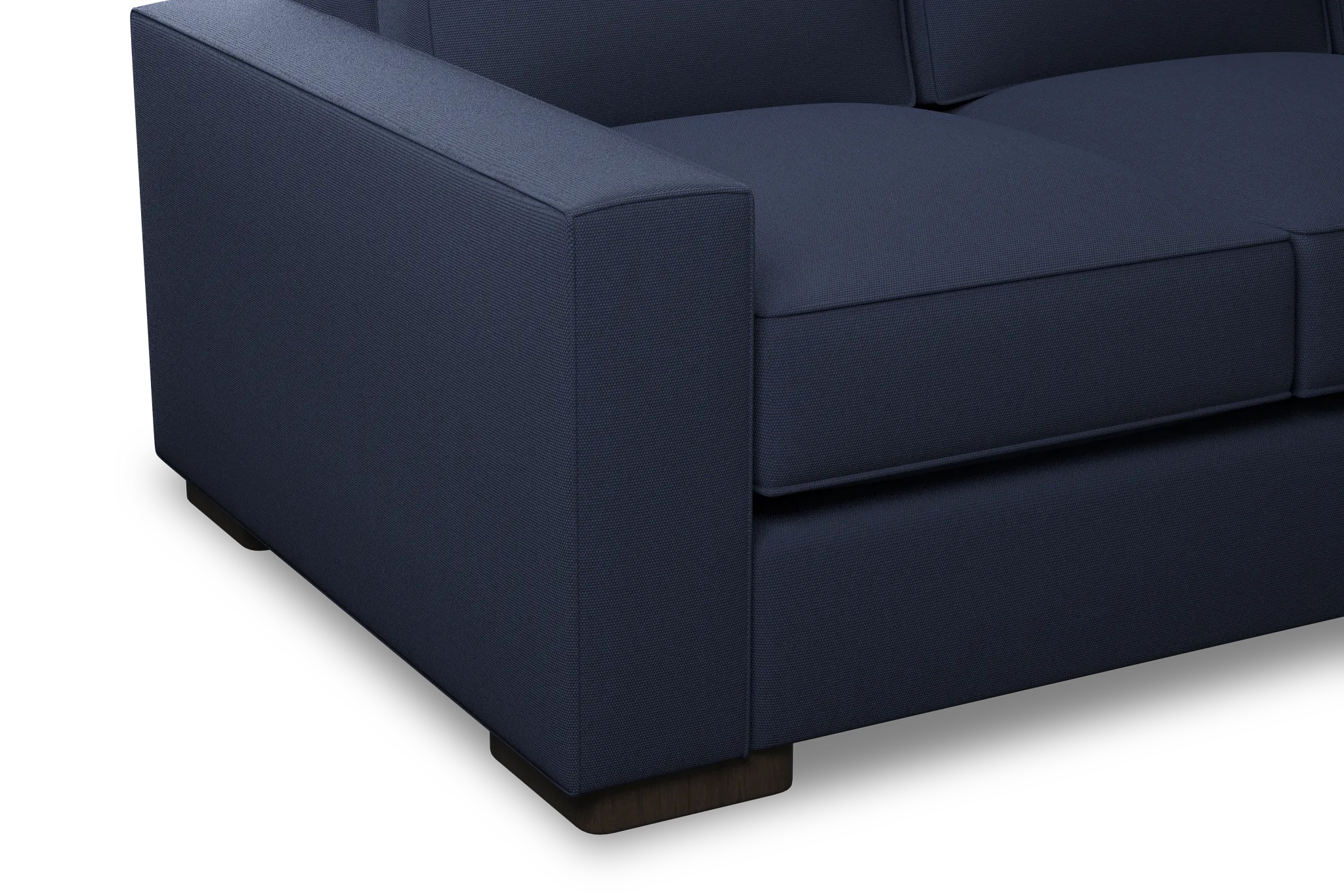 Edgewater Peyton Dark Blue 84" Sofa W/ 3 Cushions