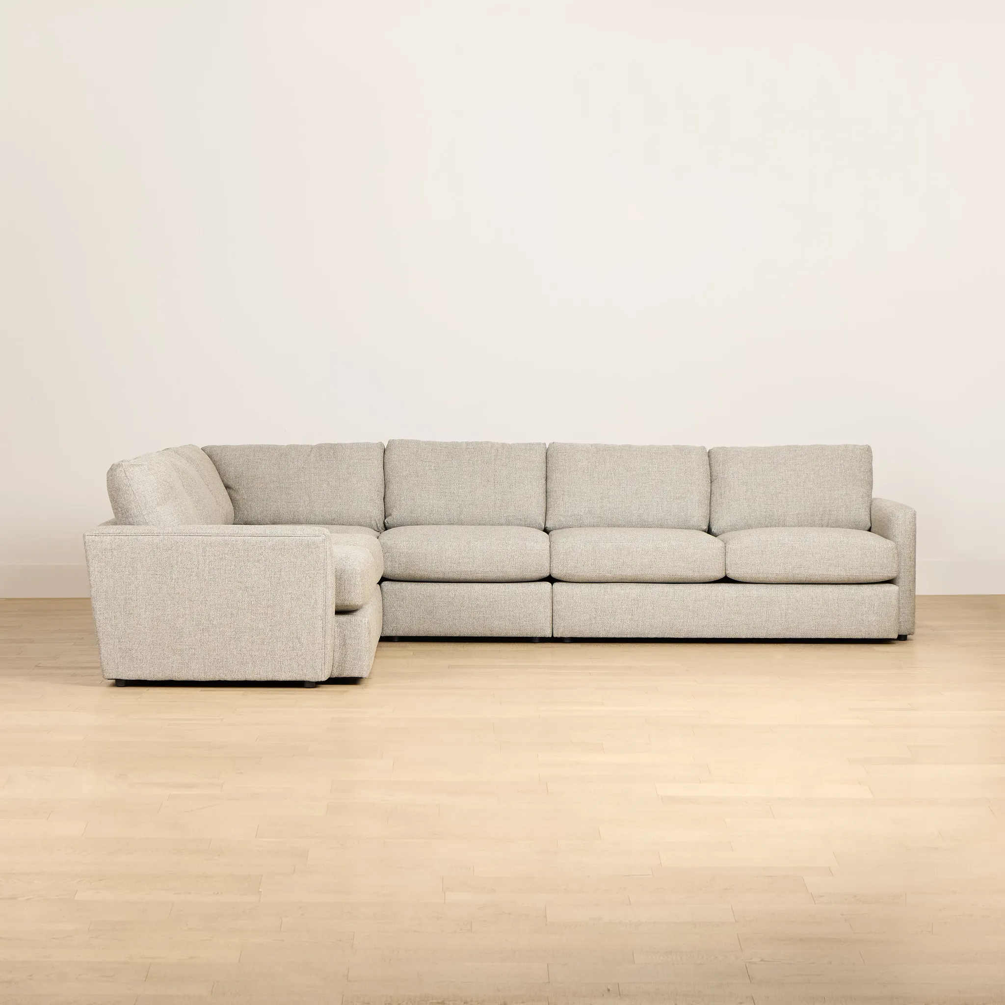 Maxwell Dark Gray Fabric Medium Two-arm Sectional