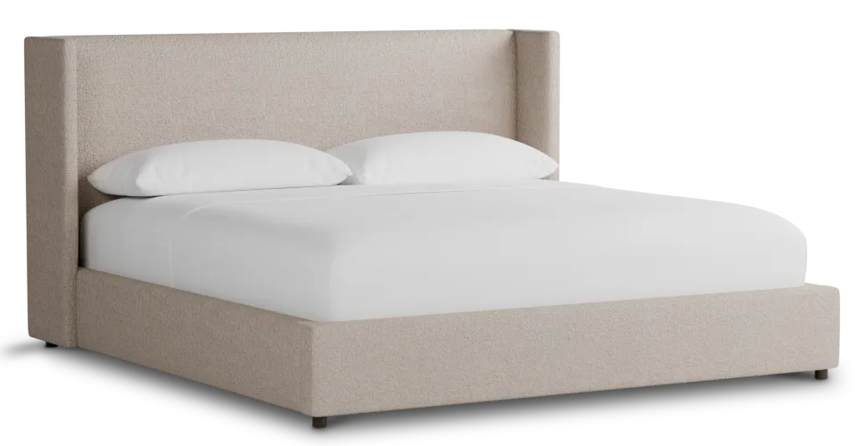 Captiva Elite Taupe 48" Upholstered Shelter Bed