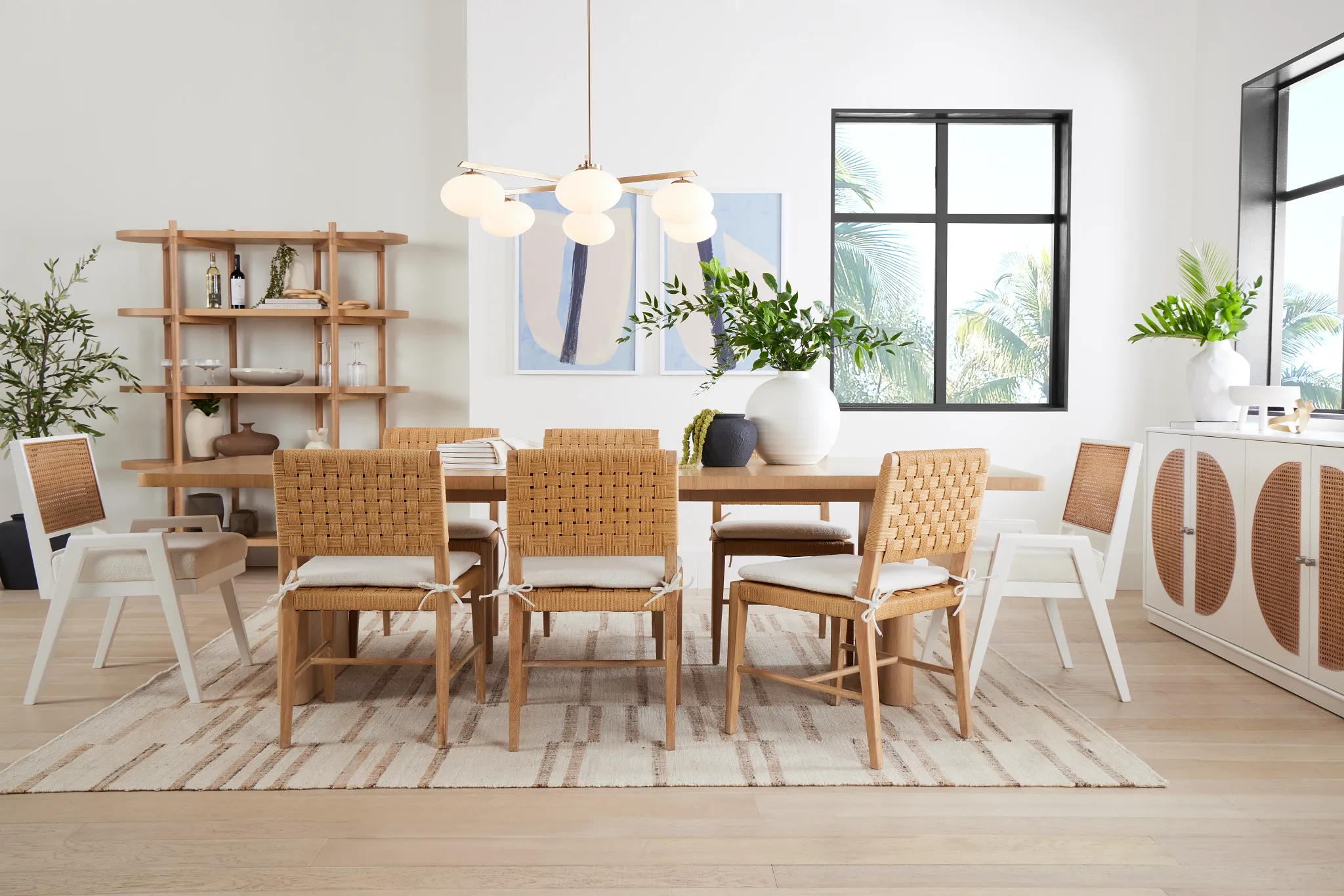 Malibu Light Tone Rectangular Table